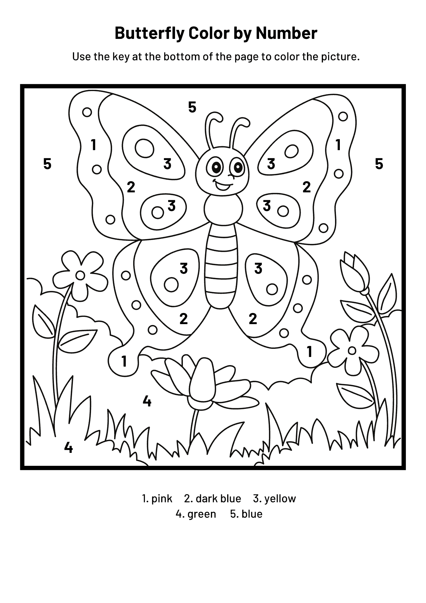 20+ Free Printable Color by Number Pages